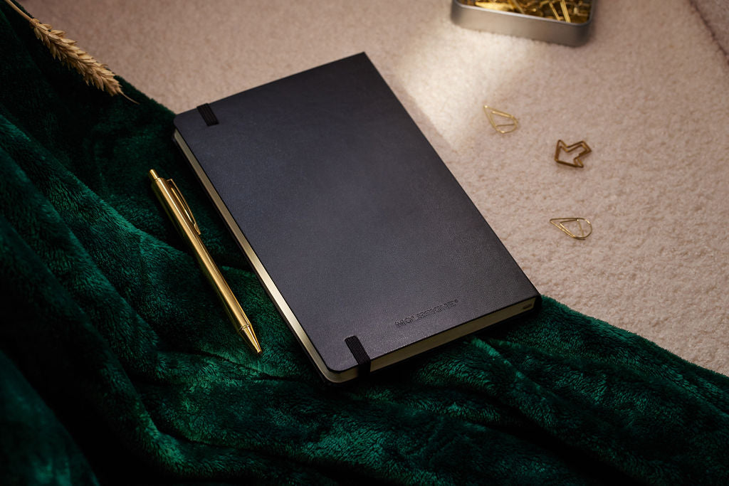 Grooved Notebook Hard Cover Dotted Notebook – Grown and Grounded