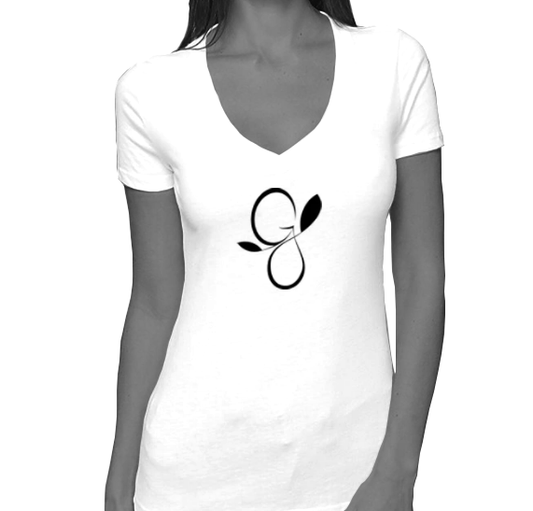 Women’s V-Neck - White